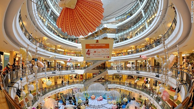 Bigger is better in the mind of Kuala Lumpur shopper's ethics. Three of the world's 10 largest malls are in Kuala Lumpur, and the number one mall Utama has more than 650 shops, Asia's largest indoor rock climbing facility and a massive rooftop garden.