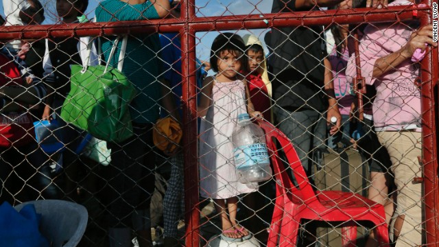 Photos: Children among typhoon victims