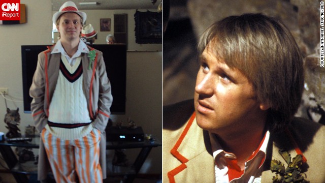 Nathaniel Strong, here cosplaying Peter Davison's Fifth Doctor, said his life has not been the same since discovering "Doctor Who" a few years ago. The lesson he takes away from it is, "Even if you think little of yourself you can make a world of a difference."