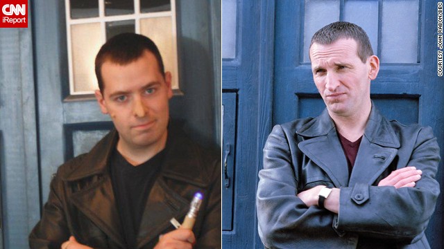 John Rabon of Easley, South Carolina, cosplays the Ninth Doctor.