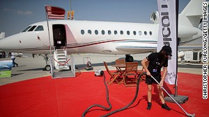 Rolling out the red carpet: Private jet companies give their clients the real royal treatment. 