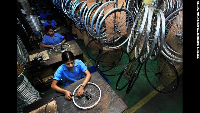 Women's involvement in cycle making and other industries is increasingly important in helping the Bangladeshi economy.