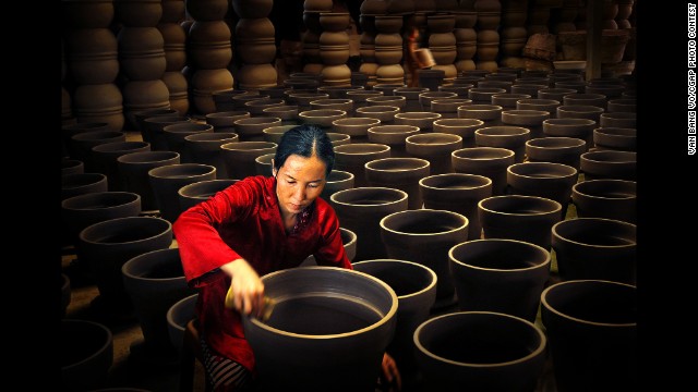 This Vietnamese woman got financial assistance from her government and was able to establish a small craft workshop.