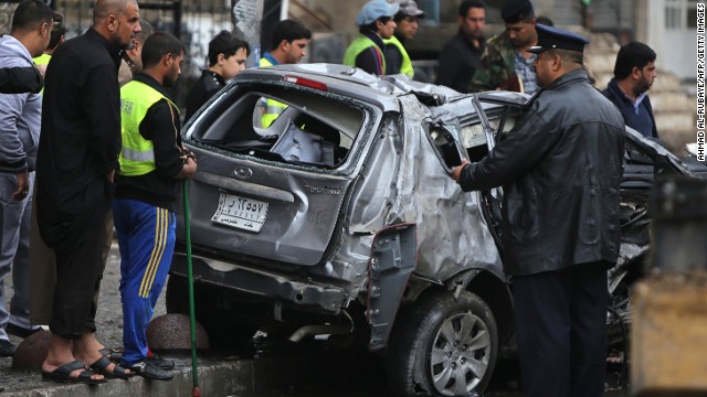 A car bombing was reported in the Karrada neighborhood in central Baghdad on Wednesday.