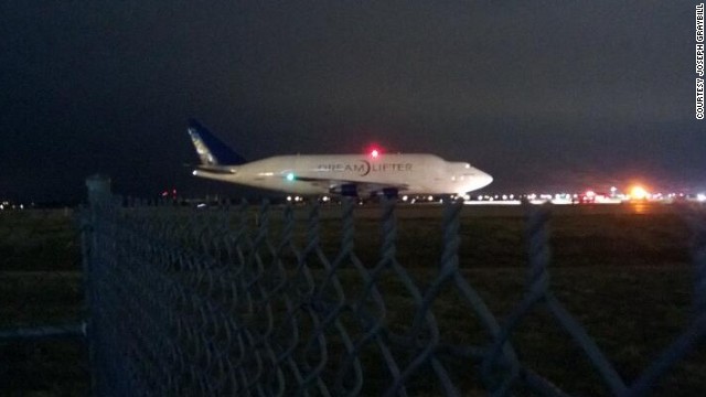 The Boeing Dreamlifter landed at the wrong Wichita airport.