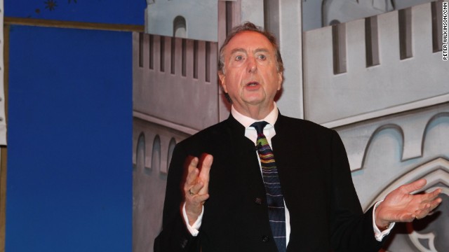 Eric Idle appears with his fellow Pythons at the Playhouse Theatre in London to announce a comeback concert. "We waited until demand died down" before returning, he joked.