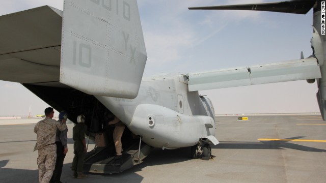 The aircraft has a unique design where the rotors can tilt, giving it the capacity to fly like a helicopter or turboprop plane.