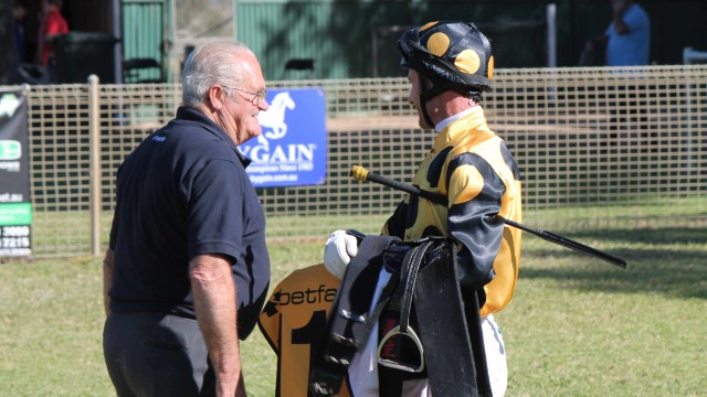 But owner John Castleman (pictured left) is full of praise for 'Lusty,' who proved a calming influence on the many other horses in his stable, calling him "everyone's mate."