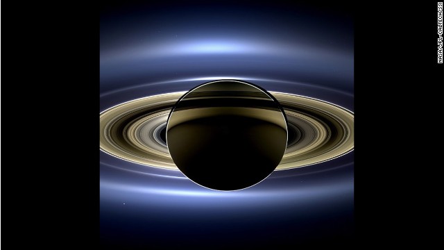 This one went viral too: <a href='http://www.cnn.com/2013/11/13/us/nasa-saturn-earth-picture/'>a new view of Saturn</a> taken by NASA's Cassini spacecraft. It's a natural color image that shows the view as it would be seen by a human observed.