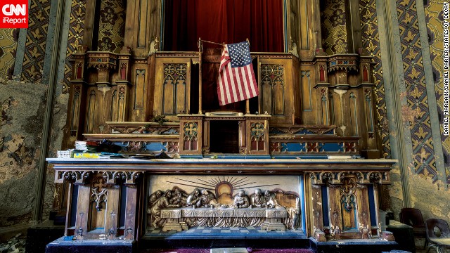 The cover photo for "States of Decay," a photo book by Daniel Barter and Daniel Marbaix, was shot in a cathedral in Pennsylvania during their photographic exploration of the northeastern United States.