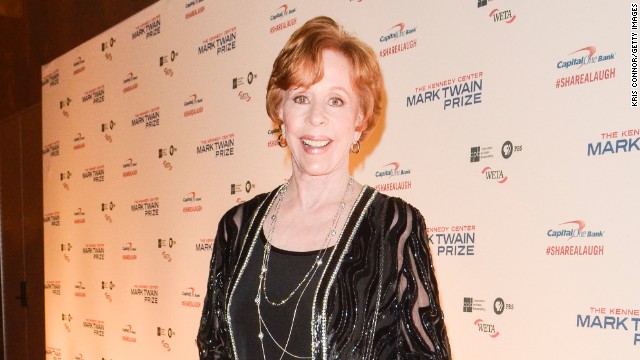 Carol Burnett on the red carpet before she receives the 16th Annual Mark Twain Prize for American Humor in October. 