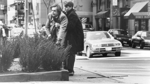 Chris O'Donnell stars in "Scent of a Woman" as a young man escorting blind Lt. Col. Frank Slade (Al Pacino) over Thanksgiving weekend. If Slade's obnoxious behavior wasn't enough to drive anyone crazy, a Thanksgiving dinner where he criticizes his family and gets into a fight is enough to make any awkward dinner conversation you encounter seem tame by comparison. 