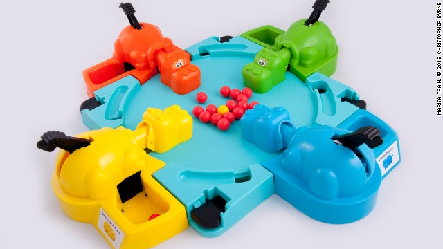 There was more to Hungry Hungry Hippos than noise and chaos, Byrne says. "Smart kids knew that there was a strategy to this game," he said. "The name of the game was <i>controlled </i>whacking."