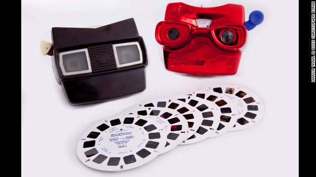 Did you know that the first View-Master was introduced at the 1939-40 New York World's Fair? Like its ancestor the stereopticon, which allowed people to view 3-D pictures of faraway places, the View-Master was originally intended for viewing images of exotic locations and travel postcards, according to "Toy Time." It took off as a toy for children in the 1950s and is still marketed to toddlers.