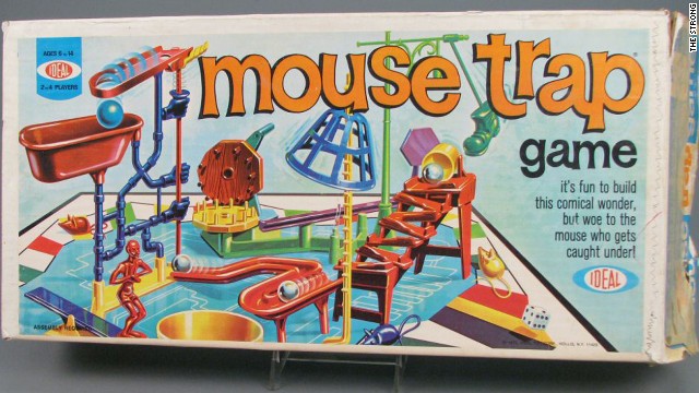 The fact that the board game Mouse Trap is still sold today, four decades after its launch, speaks to its timeless appeal, Byrne says. Inspired by the zany contraptions featured in Rube Goldberg's "Inventions" cartoons, the goal was to keep your mouse out of the trap, but the fun was in building a trap that worked, Byrne writes in "Toy Time." Ultimately, what made it so appealing was its zaniness and unpredictability, inspiring a "golden age" of skill-and-action games.