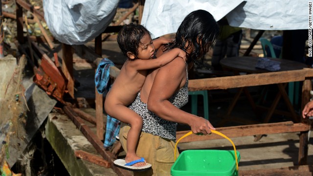 Without Phones Typhoon Victims Turn To Tv To Tell The Worst Of News