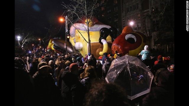 Spongebog Squarepants is among the balloons scheduled to appear in the parade. 