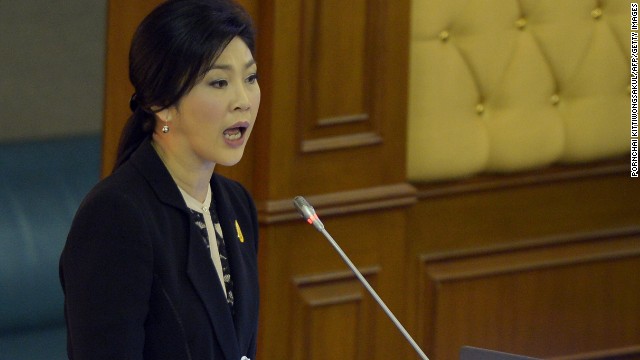Thailand's Prime Minister Yingluck Shinawatra appealed for an end to 'mob rule' on November 26 as she prepared to face a no-confidence debate in parliament.