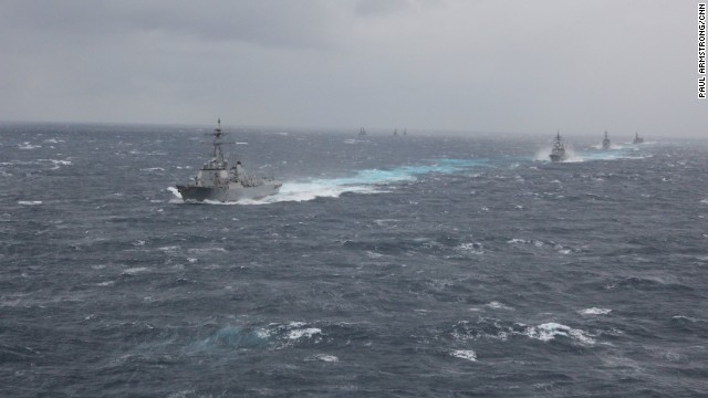 Some 23 vessels from the U.S. Navy and Japan Maritime Self-defense force were involved in the drills in Japanese waters.