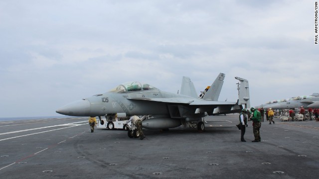 Many of the carrier's aircraft are there solely to protect the strike fleet.