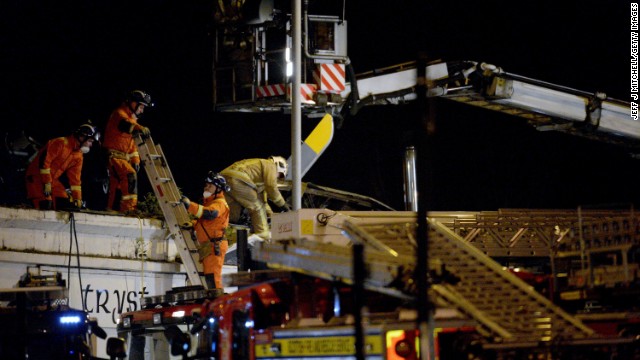 Witnesses reported seeing people who appeared injured running from The Clutha pub after the crash.