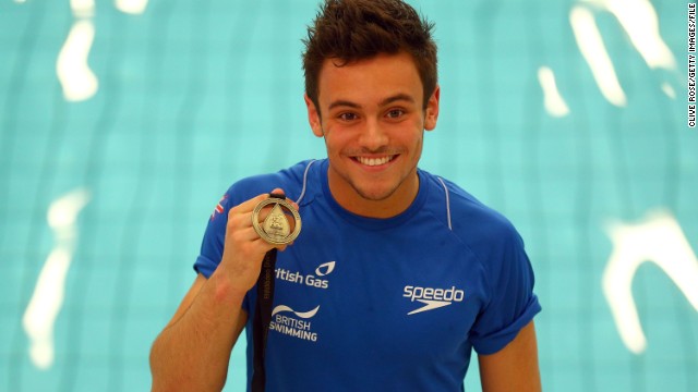 British diver Tom Daley <a href='http://www.youtube.com/watch?feature=player_embedded&amp;v=OJwJnoB9EKw' >used YouTube to announce</a> that he's in a relationship with another man. "Of course, I still fancy girls," he says in his video. "But, I mean, right now I'm datin' a guy and I couldn't be happier."