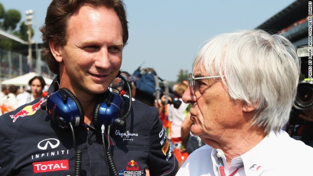 F1 chief Bernie Ecclestone suggested Christian Horner (left) could succeed him but the appointment is unlikely