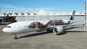 Air New Zealand\'s new Hobbit-themed livery features the dragon Smaug. 