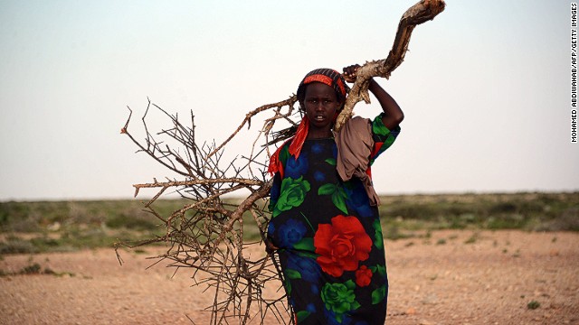 A woman stands in the area around Sinujiif, Somalia, on November 15, 2013, after a <a href='http://cnn.com/2013/11/15/world/africa/somalia-cyclone-deaths/'>cyclone hit the northern region in the week</a>, killing at least 115 people, and sweeping livestock and homes into the ocean.