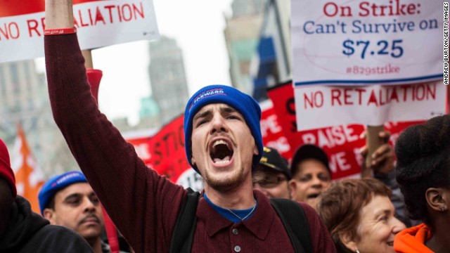 Union-backed groups pay wages for protesting workers