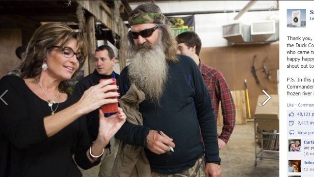 Sarah Palin meets 'Duck Dynasty' 'dudes'