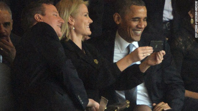 The memorial was not a funeral, but the creator of "Selfies at Funerals" Tumblr described it as one. "Obama has taken a funeral selfie," <a href='http://selfiesatfunerals.tumblr.com/post/69596028648/obama-has-taken-a-funeral-selfie-so-our-work-here-is' target='_blank'>Jason Feifer wrote</a>. "So our work here is done."