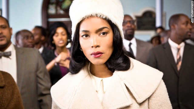 Outstanding female actor in a TV movie or miniseries: Angela Bassett "Betty & Coretta" (pictured); Helena Bonham Carter "Burton and Taylor;" Holly Hunter "Top of the Lake;" Helen Mirren "Phil Spector;" Elisabeth Moss "Top of the Lake."