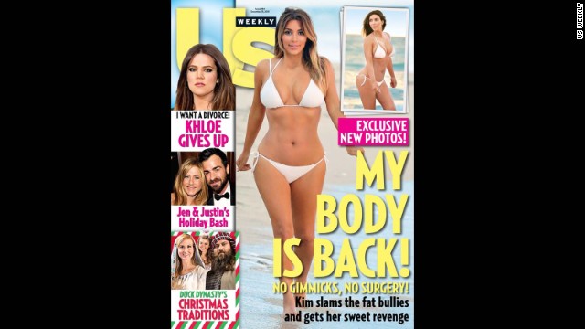 Kim K. slips post-baby body into bikini