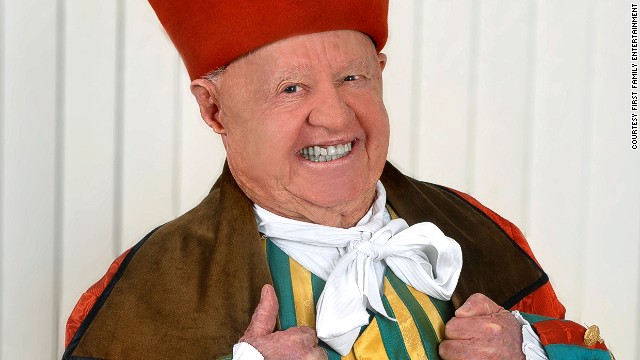 Hollywood royalty Mickey Rooney makes his debut as Baron Hardup in "Cinderella" at Sunderland Empire (2007).