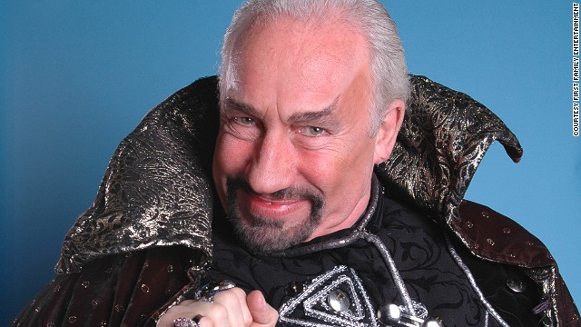 Simon Callow (most often seen performing Shakespeare but perhaps best remembered worldwide for his roles in "Four Weddings and a Funeral," "A Room with a View" and "Shakespeare in Love") as Abanazar in "Aladdin" at the Richmond Theatre, Surrey (2005).