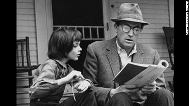 <strong>"To Kill a Mockingbird":</strong> Harper Lee's only novel, a huge best-seller, won the 1960 Pulitzer Prize for fiction. The story, told through the eyes of a child, is about race and justice in Depression-era Alabama, and lawyer Atticus Finch -- the narrator's father -- has become a model for a righteous, soft-spoken hero. The 1962 film is equally beloved and earned Gregory Peck an Oscar for his performance as Atticus.