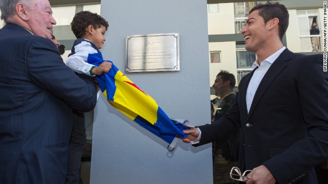 The museum was officially opened by Ronaldo and his young son, Cristiano Junior.