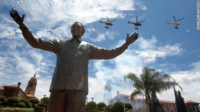 A statue of former South African President Nelson Mandela was unveiled in Pretoria, South Africa on December 16.