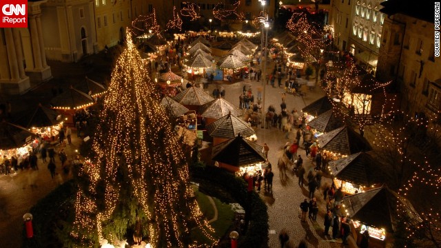 The German-speaking Italian province of South Tyrol is a popular destination for tourists wanting to experience some of its famous Christmas markets. <a href='http://ireport.cnn.com/docs/DOC-1066512' target='_blank'>PGPescali</a> was working on a feature in South Tyrol when he decided to capture the festivities. "I like colors and lights, the best time to see them is when it snows," he said.
