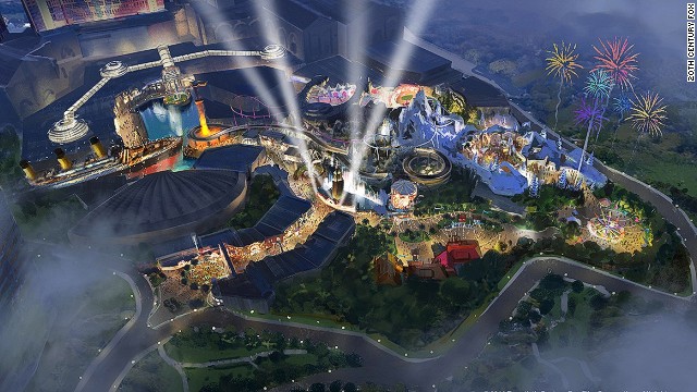 A graphic rendering of Twentieth Century Fox World, due to open in Malaysia in 2016. 