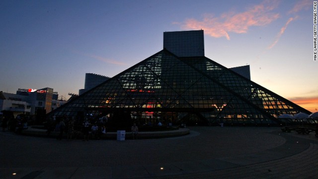 Six more artists will be inducted into the Rock and Roll Hall of Fame in a ceremony Thursday, April 10, from Barclays Center in Brooklyn, New York. The hall, shown here, is in Cleveland.