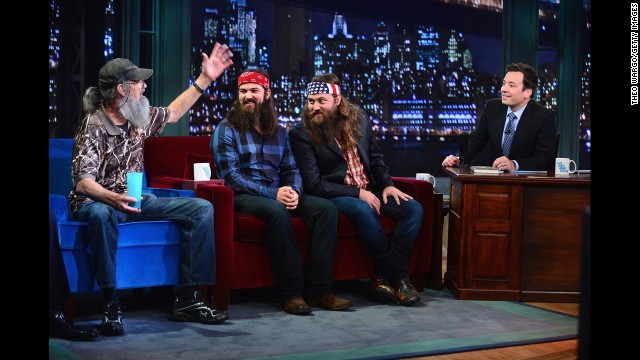 Si, Jase and Willie appear on "Late Night With Jimmy Fallon."