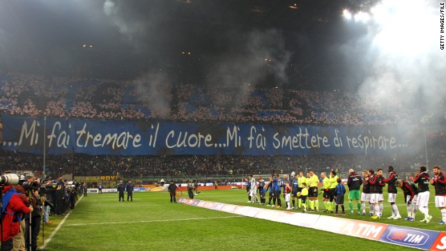 .The San Siro becomes a wall of color and noise when the two bitter rivals meet, but as they prepare to clash for the first time this season on Sunday, the Italian league has decreed part of the stadium will be closed.