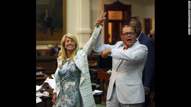 Wendy Davis became a household name and a hero to supporters of abortion rights when the Texas state senator <a href='http://www.cnn.com/2013/06/26/politics/wendy-davis-profile/index.html'>staged a dramatic 11-hour filibuster</a> in June. The target was a Republican bill aimed to seriously roll back abortion rights in the state. Davis is <a href='http://www.cnn.com/2013/10/03/politics/wendy-davis-texas-governor/'>now running for governor in Texas,</a> and Democrats view the single mom who made her way from a trailer park to Harvard Law School as one of the party's best chances at the governorship, which has been in GOP hands since George W. Bush topped Democrat Ann Richards in 1994.