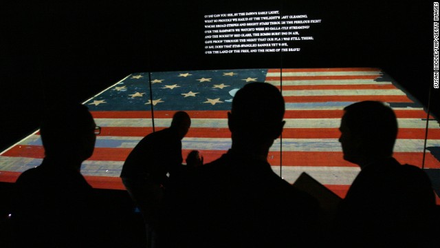 How could we skip the District of Columbia, even if it isn't a state? The national anthem, "The Star Spangled Banner," turns 200 this year. The <a href='http://amhistory.si.edu/starspangledbanner/' target='_blank'>National Museum of American History</a> plans to celebrate on Flag Day (June 14). No need to wait, however. The almost 200-year-old, 30-by 34-foot flag is on permanent display, and the exhibit explores the making of the flag that inspired the Francis Scott Key song, written in 1814 after the author saw the flag waving above Fort McHenry as British ships were withdrawing from Baltimore.