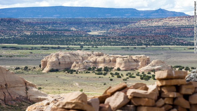 The ancestral home of the Acoma Nation, Sky City sits atop a mesa with stunning views of the surrounding desert. Take a tour from an Acoma guide and learn more about one of the oldest continuously inhabited settlements in the United States at the beautiful <a href='http://www.acomaskycity.org/home.html' target='_blank'>Sky City Cultural Center and Haak'u Museum</a>. 