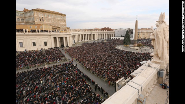 Thousands gather at St Peter's Square to hear the Pope's traditional Christmas blessing. The massive turnout on Christmas Day mirrored the popularity Francis has enjoyed since becoming head of the Catholic Church. His reputation for being down to earth and genuinely caring about people has touched a chord with millions.