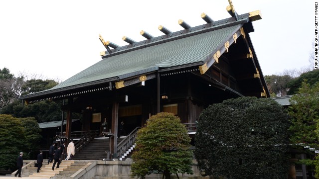 The Yasukuni Shrine contains 2.4 million names, but among them are 14 who were found guilty of war crimes during World War II. The site remains sensitive to Japan's neighbors who view it as a symbol of Japan's imperial military past.