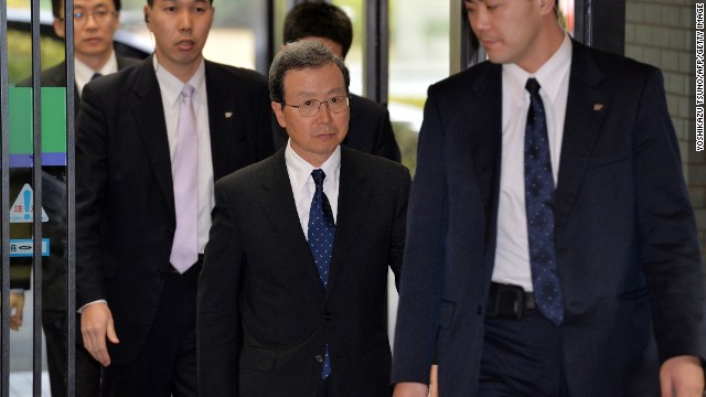 Chinese ambassador to Japan Cheng Yonghua enters the Japanese foreign ministry to meet with Japan's foreign ministry in Tokyo. China along with the Koreas, view the Yasukuni visits as honoring war crimes and denying Japan's past atrocities in which millions died.